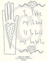 Hold My Heart Embroidery ePattern