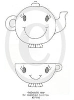 Redwork Tea Embroidery ePattern