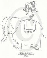 Circus Elephant Embroidery ePattern