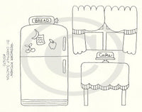 Redwork Kitchen Embroidery ePattern