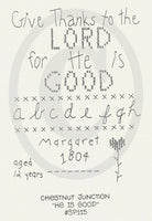 He is Good Embroidery Epattern