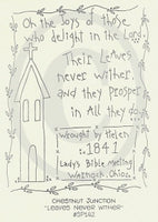 Leaves Never Wither Embroidery Epattern