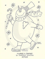 Flakes & Skates Embroidery Epattern