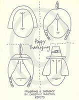 Pilgrims & Indians Embroidery Epattern
