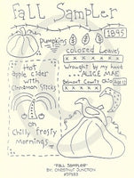 Fall Sampler Embroidery Epattern