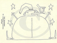 Fat Snowman Embroidery ePattern