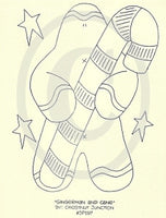 Gingerman and Cane Embroidery ePattern