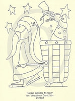 Here Comes St. Nick Embroidery ePattern