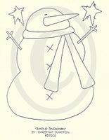 Simple Snowman Embroidery ePattern