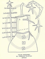 Folky Snowman Embroidery ePattern