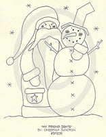 My Friend Santa Embroidery ePattern