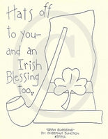 Irish Blessing Embroidery ePattern