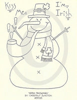 Irish Snowman Embroidery ePattern