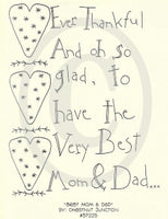 Best Mom and Dad Embroidery ePattern