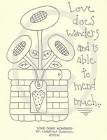 Love Does Wonders Embroidery ePattern