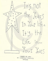 Years Of Life Embroidery ePattern