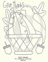Give Thanks Embroidery ePattern