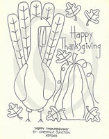 Happy Thanksgiving Embroidery ePattern