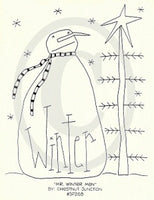 Mr Winter Man Embroidery ePattern