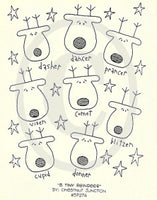 Eight Tiny Reindeer Embroidery ePattern