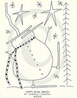 Happy Snow Dance Embroidery ePattern