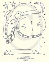 Winter Kitty Embroidery ePattern