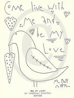 Be My Love Embroidery ePattern