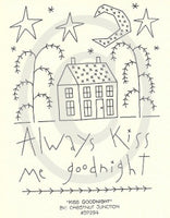Kiss Goodnight Embroidery ePattern