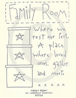 Family Room Embroidery ePattern