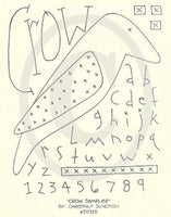 Crow Sampler Embroidery ePattern