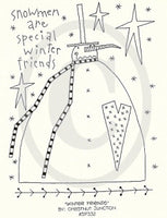 Winter Friends Embroidery ePattern