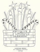 Christmas Basket Embroidery ePattern