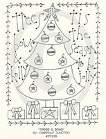 Trees and Bows Embroidery ePattern