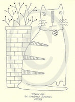 Folky Cat Embroidery ePattern