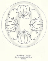 Pumpkins and Vines Mat Embroidery ePattern
