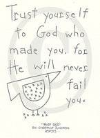Trust God Embroidery ePattern