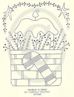 Candle and Cane Embroidery ePattern