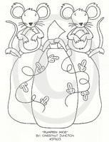 Pumpkin Mice Embroidery ePattern