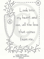 Love From Me Embroidery ePattern
