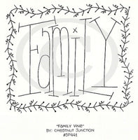 Family Vine Embroidery ePattern