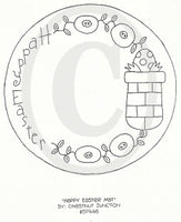 Happy Easter Mat Embroidery ePattern