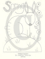 Spring Bunny Embroidery ePattern