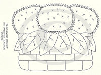Sunflower Basket Embroidery ePattern