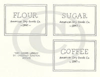 Dry Goods Labels Embroidery ePattern