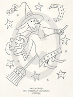 Witch Ride Embroidery ePattern