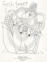 Mouse Corn Embroidery ePattern