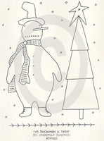 Ye Snowman and Tree Embroidery ePattern