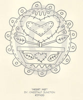 Heart Mat Embroidery ePattern