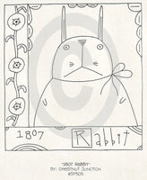1807 Rabbit Embroidery ePattern