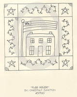 Flag House Embroidery ePattern